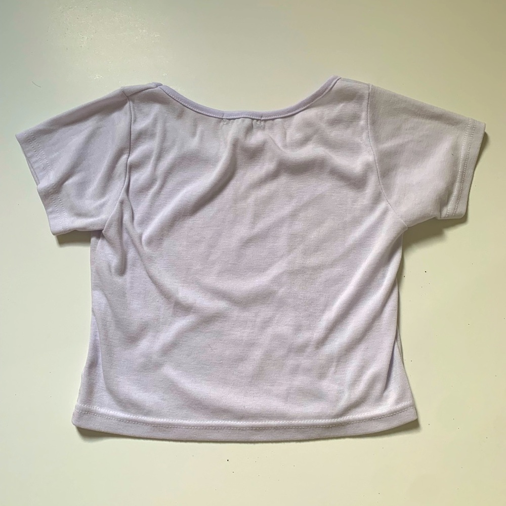 Basic White Crop Top - Picture 2 of 5